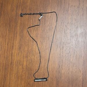 Kendra Scott Black Bar Pendant Necklace